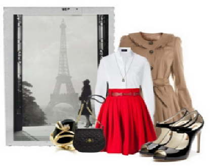 С чем носить красные юбки С чем носить красные юбки