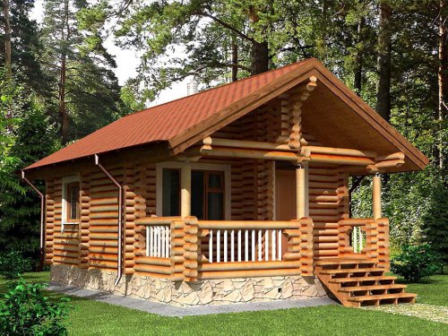 Бревенчатая баня: преимущества сооружения и виды материала